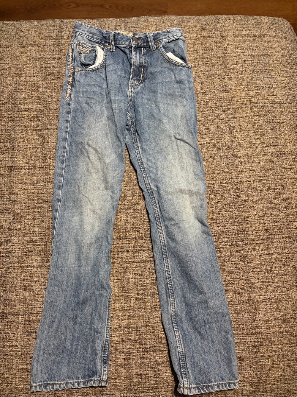Wrangler 20x Boys Jeans Size 16 Slim Blue Denim
